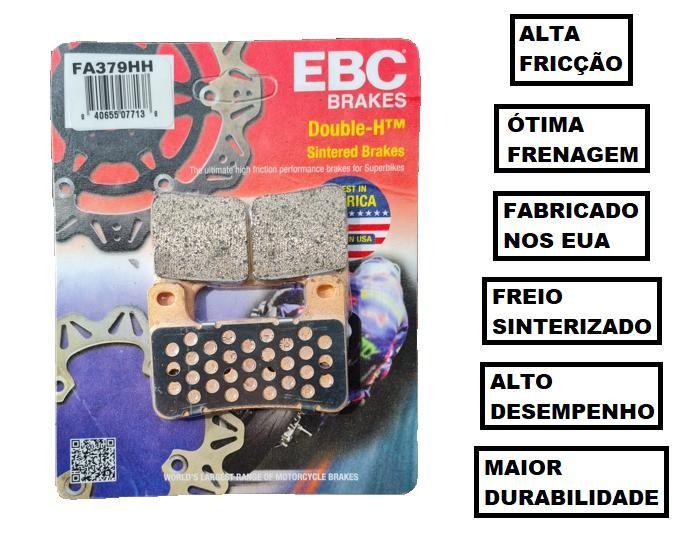はな 1 Kit De Pastilha De Freio Dianteira Ebc Fa379hh Kawa Zx-25 Ninja